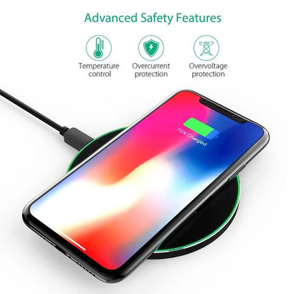 Wireless Charger 15W Fast Charge Aluminum Wireless Charging Pad Compatible with Iphone 16 15 14 13 12 11/XS/XR/8, Samsung Galaxy S25/S24/S23 S22/S21, Note 20/10