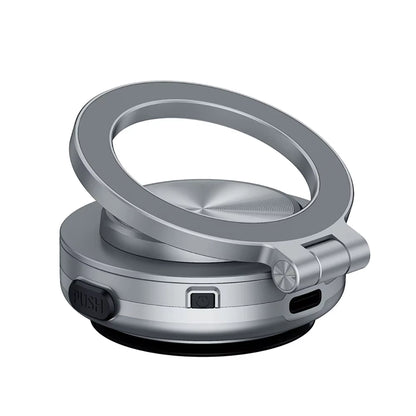 360° Rotatable Magnetic Car Phone Holder with Intelligent Vacuum Adsorption for Windshield Stability