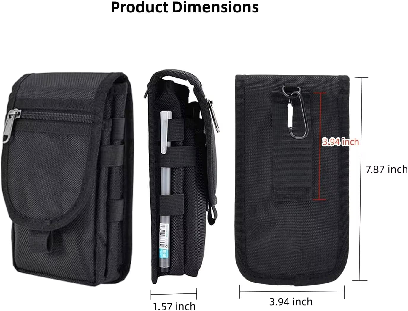 Cell Phone Pouch/Holsters for Men Belt, Multi-Purpose Phone Belt Pouch, Phone Case Tool Holder, Tactical Molle Phone Pouch Carry